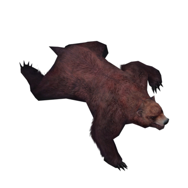 (Animal-0005)-3D-Monster Bear-To be knocked down